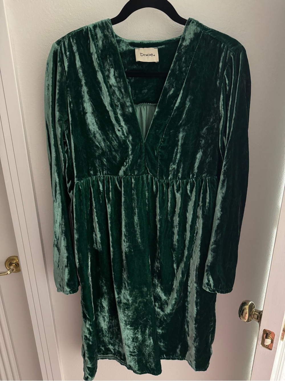 Dixie Green Velvet Dress